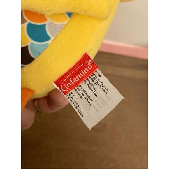 Infantino teether good bites spring pal baby duck toy plush NWT - Picture 3 of 5